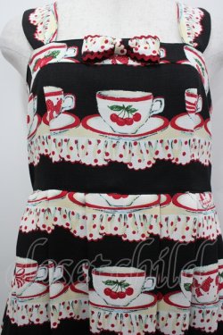 画像2: Emily Temple cute / Tea cupノースリーブワンピース  黒 I-26-04-06-056-ET-OP-SA-ZI