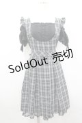 Secret Honey / チェックジャンスカドッキングデザインワンピース  黒Ｘ白チェック I-26-04-06-060-CA-OP-SA-ZI