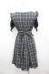 画像4: Secret Honey / チェックジャンスカドッキングデザインワンピース  黒Ｘ白チェック I-26-04-06-060-CA-OP-SA-ZI (4)