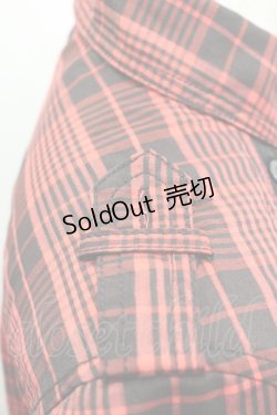 画像3: ALGONQUINS / ベスト重ね着風シャツワンピース  レッド I-26-04-06-061-AL-OP-SA-ZI