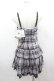 画像3: ALGONQUINS / チェック前開きキャミソールワンピース  グレー×ピンク I-26-04-06-065-AL-OP-SA-ZI (3)