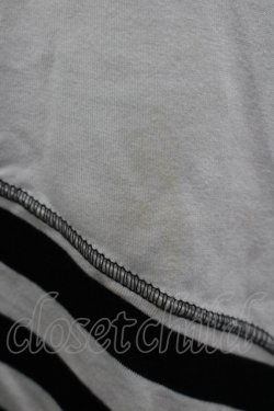 画像2: ALGONQUINS / スカルptボーダー切替キャミソールワンピース  ホワイト I-26-04-06-066-AL-SK-SA-ZI