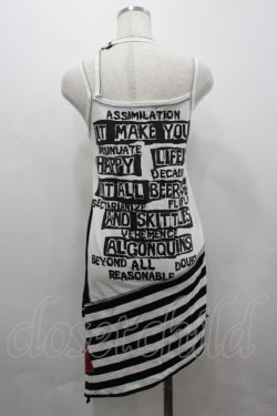 画像3: ALGONQUINS / スカルptボーダー切替キャミソールワンピース  ホワイト I-26-04-06-066-AL-SK-SA-ZI