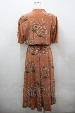 画像3: INGEBORG / 帆船柄開襟ワンピース  オレンジブラウン I-26-04-06-070-LO-OP-TE-ZI