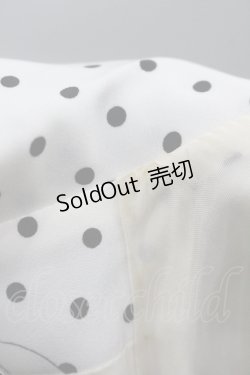 画像4: INGEBORG / カメリアドット開襟ワンピース  オフ×黒 I-26-04-06-071-LO-OP-TE-ZI