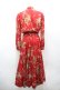 画像3: INGEBORG / ひまわり&とうもろこしプリントワンピース  赤 I-26-04-06-072-LO-OP-TE-ZI (3)