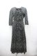 画像1: INGEBORG / ドットリボン長袖ワンピース  黒×白 I-26-04-06-073-LO-OP-TE-ZI (1)