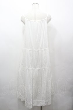 画像3: PINK HOUSE / 裾ピコフリルロングキャミワンピース  白 I-26-04-06-075-LO-OP-SA-ZI