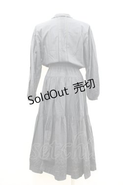 画像4: PINK HOUSE / カットワーク開襟長袖ワンピース  黒 I-26-04-06-077-LO-OP-TE-ZI