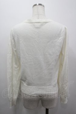 画像4: Secret Honey / スターボタン&ハートワッペンニットカーディガン  白 I-26-04-06-008-CA-TO-SA-ZI