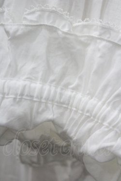 画像4: PINK HOUSE / ピンタックフリル半袖ワンピース  白 I-26-04-06-079-LO-OP-SA-ZI