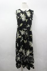 PINK HOUSE / すずらんプリントノースリーブワンピース  黒 I-26-04-06-084-LO-OP-SA-ZI