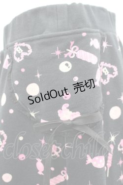 画像2: BABY,THE STARS SHINE BRIGHT / キャンディプリントスカート  黒Ｘピンク I-26-04-06-085-BA-SK-SA-ZI