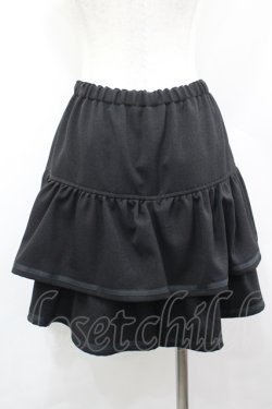 画像3: MILK / 2段フリルラインスカパン  黒 I-26-04-06-088-ML-PA-SA-ZI