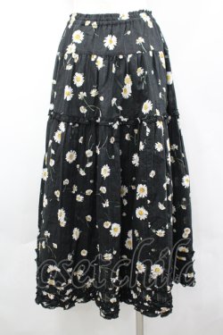 画像3: PINK HOUSE / ひなぎくプリントスカート  黒 I-26-04-06-090-LO-SK-SA-ZI