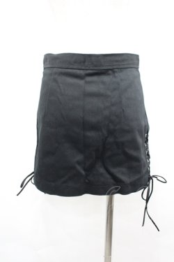 画像3: SEXY DYNAMITE LONDON / サイドレースアップミニスカート  ブラック I-26-04-06-097-PU-SK-SA-ZI