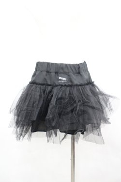 画像2: SUPER LOVERS / ミニパニエスカート  ブラック I-26-04-06-098-PU-SK-SA-ZI