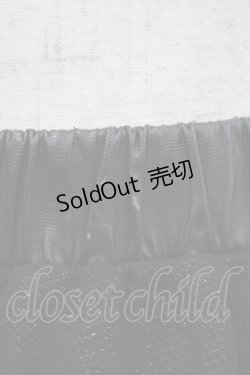 画像2: GLAVIL / スカル&逆十字ptミニスカート  ブラック×シルバー I-26-04-06-100-PU-SK-SA-ZI