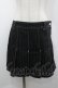 画像1: ALGONQUINS / ストライププリーツスカート  ブラック I-26-04-06-101-AL-SK-SA-ZI (1)