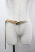 Jane Marple Dans Le Salon / Shiny leather belt  ゴールド I-26-04-06-105-JM-ZA-TE-ZI