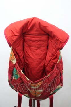 画像2: PINK HOUSE / くま柄キルティングリュック  赤 I-26-04-06-111-LO-BG-TE-ZI