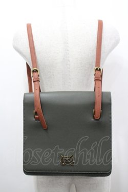 画像1: Maison de FLEUR Petite Robe canone / エマと出掛けるスクエアリュック  グリーン I-26-04-06-112-EL-BG-SA-ZI