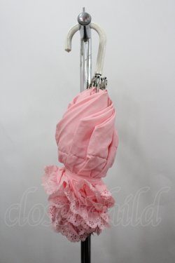 画像2: BABY,THE STARS SHINE BRIGHT / フリル折りたたみ傘 (晴雨兼用)  ピンク I-26-04-06-113-BA-ZA-TE-ZI