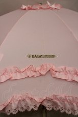 画像3: BABY,THE STARS SHINE BRIGHT / フリル折りたたみ傘 (晴雨兼用)  ピンク I-26-04-06-113-BA-ZA-TE-ZI (3)