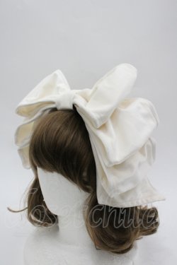 画像2: Hoshibako Works / お人形風ラッピングリボンカチューシャ  アイボリー I-26-04-06-115-LO-OP-TE-ZI