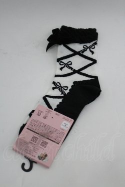 画像2: m petit by misako / AMCSレースアップリボン  中黒 I-26-04-06-116-LO-ZA-TE-ZI