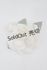 INGEBORG / フラワーコサージュ  白 I-26-04-06-120-LO-AC-TE-ZI