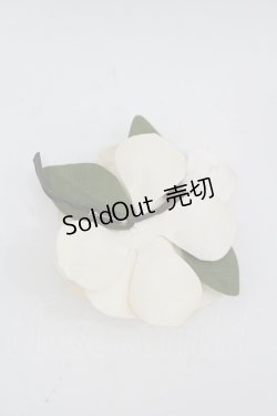 画像2: INGEBORG / フラワーコサージュ  白 I-26-04-06-120-LO-AC-TE-ZI