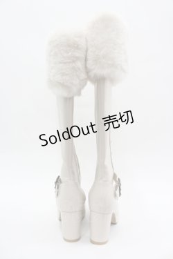 画像3: Kurumi Collaboration / ノエル・ド・メモワール レースアップブーツ LL アイボリー I-26-04-06-122-GO-SH-SA-ZI