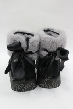 画像3: axes femme / バックリボンファームートン L 黒 I-26-04-06-124-AX-SH-SA-ZI