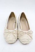 PINK HOUSE / ベルト付きフリルバレエシューズ 2(S) アイボリー I-26-04-06-125-LO-SH-SA-ZI