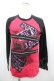 画像1: h.NAOTO / ラグランZIPカスタムTシャツ  ブラック×レッド I-26-04-06-013-0-TS-SA-ZI (1)