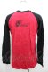 画像3: h.NAOTO / ラグランZIPカスタムTシャツ  ブラック×レッド I-26-04-06-013-0-TS-SA-ZI (3)