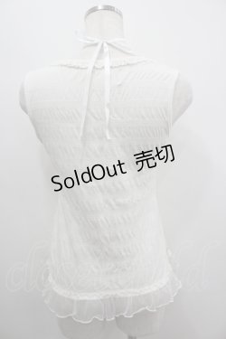 画像4: FRILL / 裾ナナメフリルタンクトップ  ホワイト I-26-04-06-014-HN-TO-SA-ZI