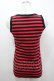 画像3: PEACE NOW / ボーダー&メッセージptタンクトップ M レッド×ブラック I-26-04-06-015-PU-TO-SA-ZI (3)