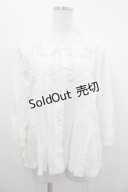 画像1: PINK HOUSE / ローンブラウス  白 I-26-04-06-022-LO-BL-SA-ZI