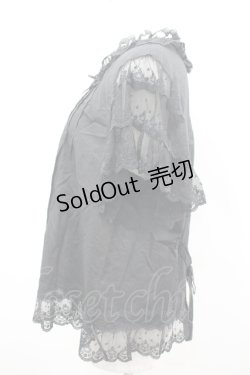 画像2: PINK HOUSE / レース半袖ブラウス  黒 I-26-04-06-026-LO-BL-SA-ZI