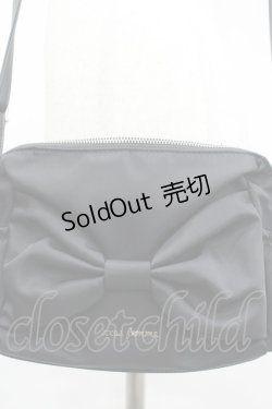 画像4: axes femme / リボン撥水ナイロンショルダー  黒 I-26-04-08-027-AX-BG-TE-ZI