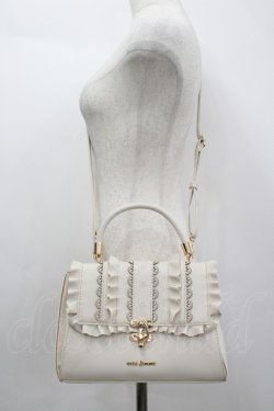 画像1: axes femme / スカラＸフリルフラップバッグ  アイボリー I-26-04-08-030-AX-BG-TE-ZI