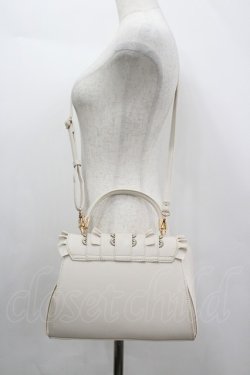 画像2: axes femme / スカラＸフリルフラップバッグ  アイボリー I-26-04-08-030-AX-BG-TE-ZI