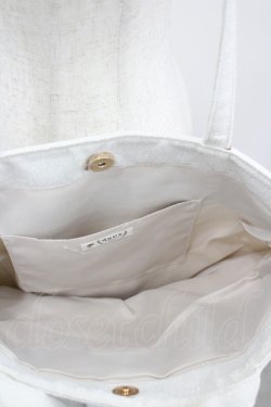 画像3: axes femme / タテ型ビッグリボントートバッグ  生成り I-26-04-08-033-AX-BG-TE-ZI