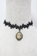hiroko tokumine / エマカメオレースチョーカー  黒 I-26-04-08-006-LO-AC-SA-ZI