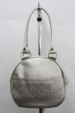 画像2: axes femme kawaii / ツインリボンラウンドハンドバッグ  ゴールド I-26-04-08-036-AX-BG-TE-ZI