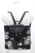 WONDERFUL WORLD / バラ柄ミニリュック  ブラック I-26-04-08-037-LO-BG-SA-ZI