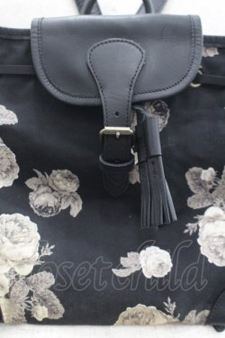 画像4: WONDERFUL WORLD / バラ柄ミニリュック  ブラック I-26-04-08-037-LO-BG-SA-ZI