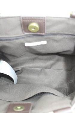 画像3: axes femme / 異素材使いフリルバッグ  ブラウン I-26-04-08-038-AX-BG-TE-ZI